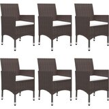 Jedilna garnitura 7-delna rjava | Shoptok.si