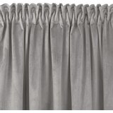  Curtain VILA color gray style classic dragon tape transparent 10 cm with fringe 3 cm velvet 265x175 HOMEDE | shoptok.hr