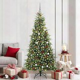 vidaXL Umjetno božićno drvce s nogom s stalakom Zelena 210 cm PE i PVC | shoptok.hr