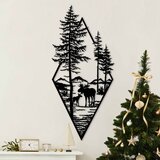 Wallity zidna dekoracija moose in the woods, 39 x 85 cm, crna | ePonuda.com