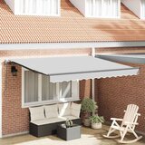 vidaXL Nadstrešnica Ručna Antracit 3,5 x 2,5 m Metal | shoptok.hr