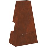 Kamin Smeđa 60 x 35 x 100 cm Čelik otporan na vremenske uvjete | shoptok.hr