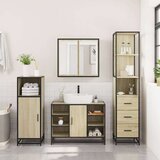  3-dijelni set kupaonskog namještaja boja hrasta sonome drveni | shoptok.hr