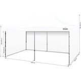  Komercijalni šator 600 x 300 cm bijeli | shoptok.hr