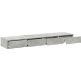  Nočne omarice Betonsko siva Inženirski les 160 x 36.5 x 16.5 cm, (22008127) | Shoptok.si