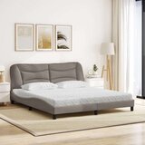  Postelja z vzmetnico taupe 180x200 cm blago, (21215893) | Shoptok.si