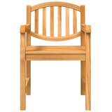  5-dijelni vrtni blagovaonski set od masivne tikovine Smeđa Dužina stola 180 cm | shoptok.hr