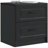  Noćni ormar 2 pcs Crna 43 x 34 5 x 44 5 cm Konstruirano drvo | shoptok.hr