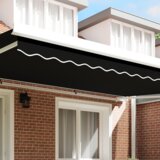 vidaXL Valanca za Tendu za okvir 5 m Crna 4.8x0.2 m | shoptok.hr