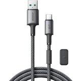Joyroom KABEL S-A50 3A USB-A NA USB-C Z MAGNETNIM ORGANIZATORJEM 1,2M SIVA, (22070575) | Shoptok.si