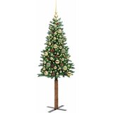  Mršavo božićno drvce Zelena 150 cm PVC i čvrsto drvo bora | shoptok.hr