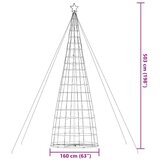 vidaXL Osvetljena novoletna jelka stožec 1534 LED toplo bela 503 cm | Shoptok.si