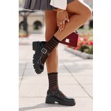 Boto FI1 Lacquered Women's Shoes With Buckle Black Plikuria | Shoptok.si