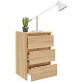  Noćni ormarić boja hrasta 40 x 35 x 62 5 cm konstruirano drvo | shoptok.hr