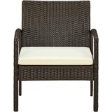 Maison Chic Vrtni Stoli - Stol za vrt z blazino poli ratan rjav JS777, (21877298) | Shoptok.si