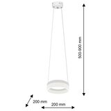  LED luster na sajli RING LED/12W/230V | Eponuda.com