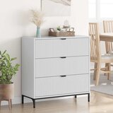  Kreveta Visoki sjaj bijela 79,5 x 33 x 82 cm Konstruirano drvo | shoptok.hr