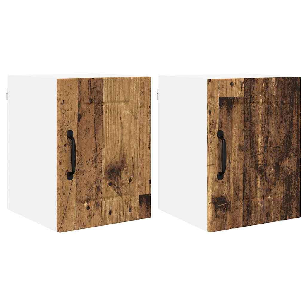  Zidni kuhinjski ormarić 2 pcs Staro drvo 30 x 31 x 40 cm | shoptok.hr