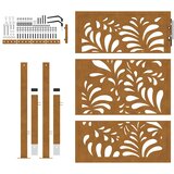 Vrtna vrata 100x150 cm Čelik otporan na vremenske uvjete Valoviti dizajn | shoptok.hr
