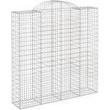  Lučne gabionske košare 2 kom 200x50x200/220cm pocinčano željezo | shoptok.hr