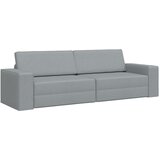 vidaXL Tepih Kauč Krevet 2-u-1 Svijetlo Siva 245x150x60.5 cm Tkanina | shoptok.hr