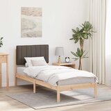  Krevetni okvir s tapiciranim uzglavljem Sivo-smeđa 80 x 200 cm | shoptok.hr