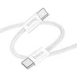  Podatkovni / polnilni kabel - Type-C <--> Type-C - Hoco X104 Source 60W - 1m - beli