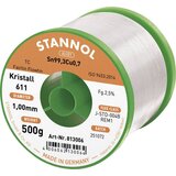 Stannol mehka spajkalna žica kristall 611 v zlitini flowtin tc Sn99Cu1 z 2\,5% pretoka 1\,0 mm na premeru 500 mm kristall 611 fairtin spajkalna žica\, neosvinčena neosvinčeni Sn99\,3, (20395517) Cene