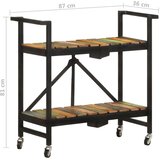 vidaXL Kuhinjski voziček 87x36x81 cm trden predelan les | Shoptok.si