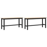  Klupice za blagovanje 2 pcs Prirodna 100 x 32,5 x 49 cm | shoptok.hr