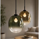  Luster na sajli MIRROR 1xE27/14W/230V zadimljeno zelene boje Slike
