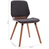  Jedilni stoli 2 kosa sivo blago | Shoptok.si