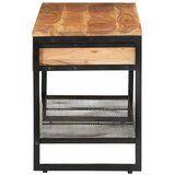  Klupa za cipele 110x35x45 cm od masivnog drva bagrema i željeza | shoptok.hr