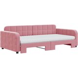  Dnevni krevet na razvlačenje ružičasti 100 x 200 cm baršunasti | shoptok.hr