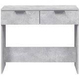  Konzolni stol boja betona 90 x 36 x 75 cm od konstruiranog drva | shoptok.hr
