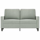  Dvosjed svjetlosivi 120 cm baršunasti | shoptok.hr