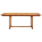vidaXL Vrtni blagovaonski stol (150 - 200)x100x75 cm od drva bagrema | shoptok.hr