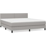  Krevet s oprugama i madracem svjetlosivi 180x200 cm od tkanine | shoptok.hr
