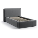 Micadoni siva oblazinjena postelja s prostorom za shranjevanje z letvenim dnom 90x200 cm jodie – | Shoptok.si