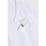 Marisse White Blouse With Crochet Appliqué | Eponuda.ba