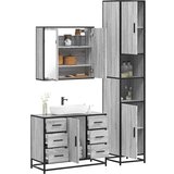 Maison Chic Kopalniški sestavi - Kopalniško pohištvo 3 kosi siva sonoma inženirski les, (21788465) | Shoptok.si
