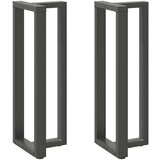  Noge za barsko mizo v obliki črke T 2 kosa antracit 50x35x(110-111) cm jeklo | Shoptok.si