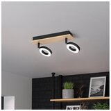 Eglo 901203 - LED spot RIELVES 2xLED/4,2W/230V crna/smeđa | Eponuda.com