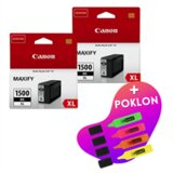 Canon - Komplet tinta PGI-1500XL BK (crna), original, 2 komada + GRATIS POKLON | shoptok.hr