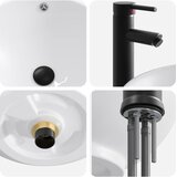  Umivaonik za kupaonicu Mat Crna 44 x 44 x 16 cm Metal | shoptok.hr