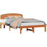  Krevetna konstrukcija s uzglavljem Vosak smeđa 120 x 190 cm | shoptok.hr