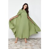 Trendyol khaki woven caftan evening dress Cene