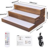 BEARUT 3-nivojsko stojalo za steklenice z RGB LED-osvetlitvijo | Shoptok.si