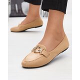 Resti Eco-suede beige moccasins Brussi - Footwear Cene