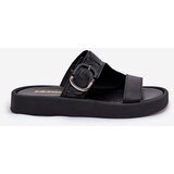 Zazoo Leather Women's Platform Sandals Black 3024 | Shoptok.si